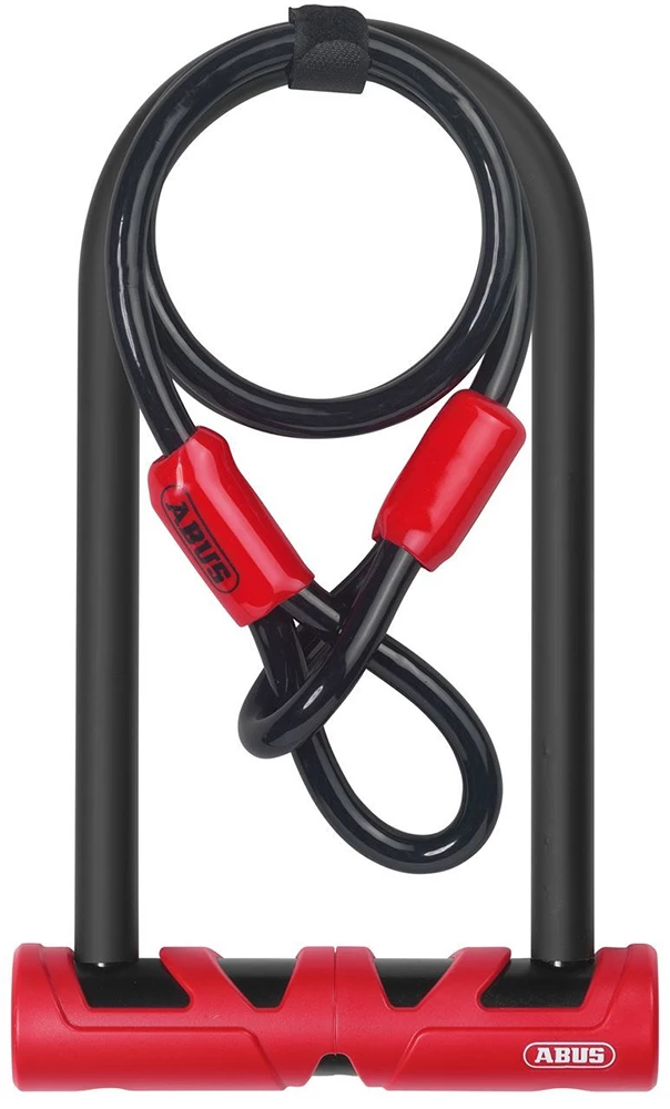Abus Ulitimate 420/230 U-lock Incl. Câble Cobra Loop Et Support USH 1 Abus Ulitimate 420/230 U-lock Incl. Câble Cobra Loop Et Support USH