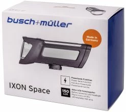 Busch-mueller IXON Space 150 LUX Projecteur à LED Rechargeable -Pas Cher Vélos Magasin Busch Muller IXON Space USB Akku LED Scheinwerfer 196L e