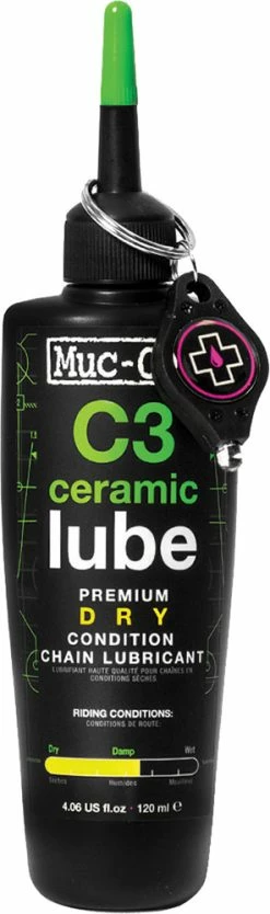 Muc-Off C3 Ceramic Dry Lube Lubrifiant Pour Chaînes -Pas Cher Vélos Magasin C3DryCeramicLubeKettenSchmiermittel120ml 1zF4e5fUWfiOrr