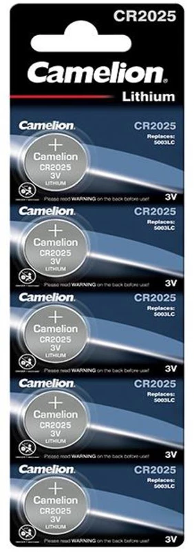 Camelion CR 2025 Piles Bouton Au Lithium (blister De 5) 1 Camelion CR 2025 Piles Bouton Au Lithium (blister De 5)