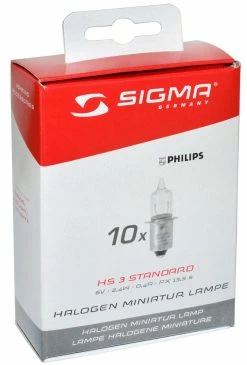 SIGMA HS-3 Ampoule De Rechange 2,4W/6V (10 Pièces)