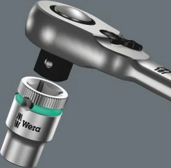 Wera 8004 A Cliquet Zyklop Metal Avec Levier D'inversion, à Carré 1/4" 9 Wera 8004 A Cliquet Zyklop Metal Avec Levier D'inversion, à Carré 1/4" -Pas Cher Vélos Magasin Wera 8004 A Zyklop Metal Knarre 4013288174024 3