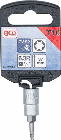 BGS Technic Jeu De Douilles à Embout D'extraction De Vis Pour Torx 1/4" Et 3/8" 7 Pièces 9 BGS Technic Jeu De Douilles à Embout D'extraction De Vis Pour Torx 1/4" Et 3/8" 7 Pièces -Pas Cher Vélos Magasin bgs technic 7098 Schraubenausdreher Bit Einsatz Satz fur Torx 14 und 38 7 teilig 4